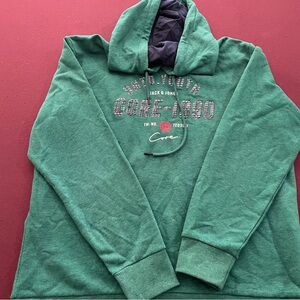 Jack & Jones Green Hoodie with Graphic Print